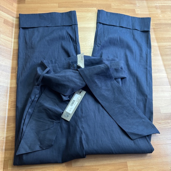 D Exterior linen slacks size 40 (8) navy blue nwt - Picture 6 of 16